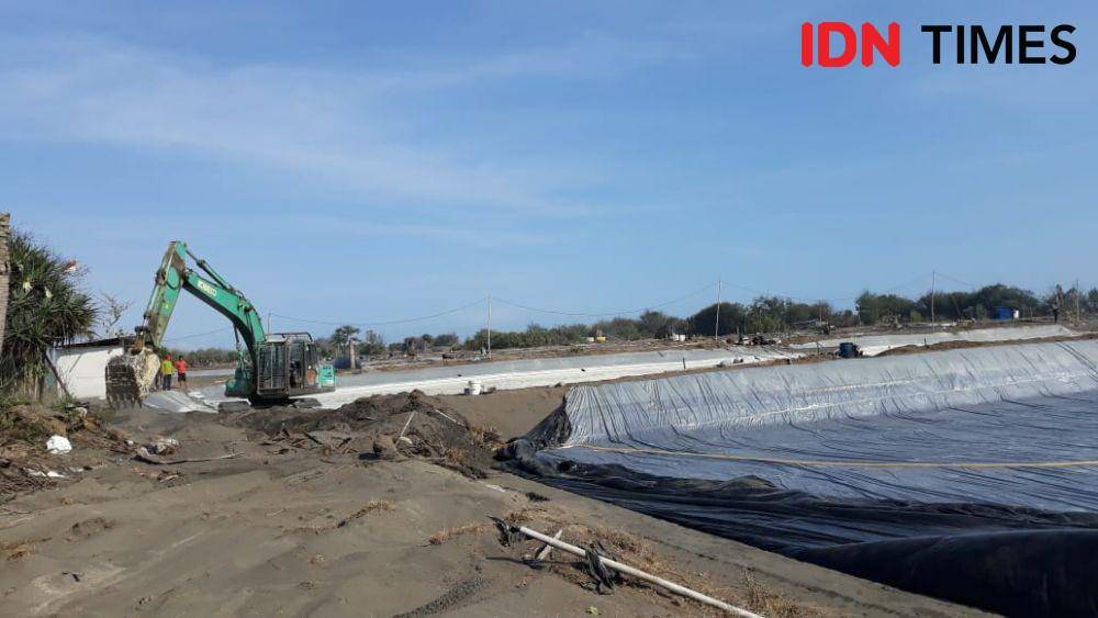 Tambak udang di selatan Bandara YIA Kulon Progo. IDN Times/Daruwaskita