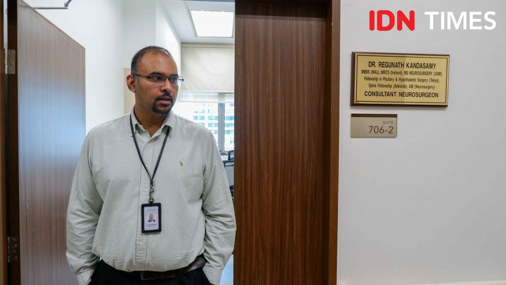 Dr. Regunath Kandasamy saat ditemui di Rumah Sakit Gleneagles dalam acara hospital visit dari MHTC. (31 Oktober 2019). IDN Times/Reza Iqbal