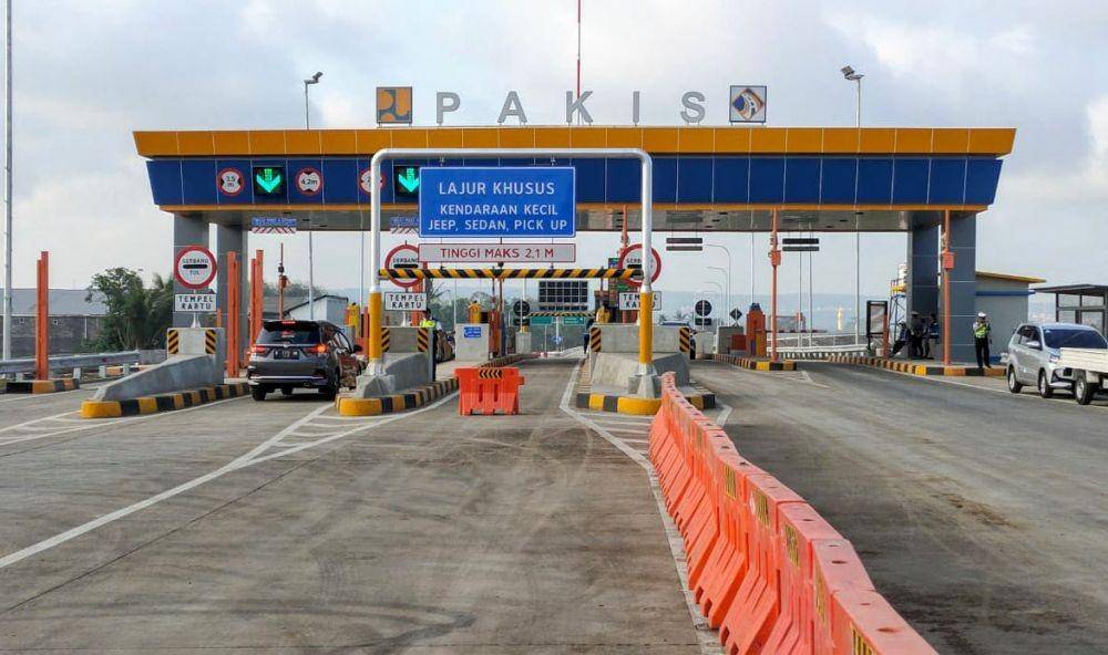 Gerbang tol Pakis Kabupaten Malang. Mulai 1 November 2019 ruas tol Singosari-Pakis mulai dioperasikan. Dok.Humas Jasa Marga