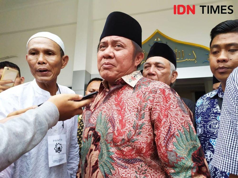 Gubernur Sumsel, Herman Deru mengatakan kesiapan Sumsel menjadi tuan rumah Piala Dunia (IDN Times/Rangga Erfizal)