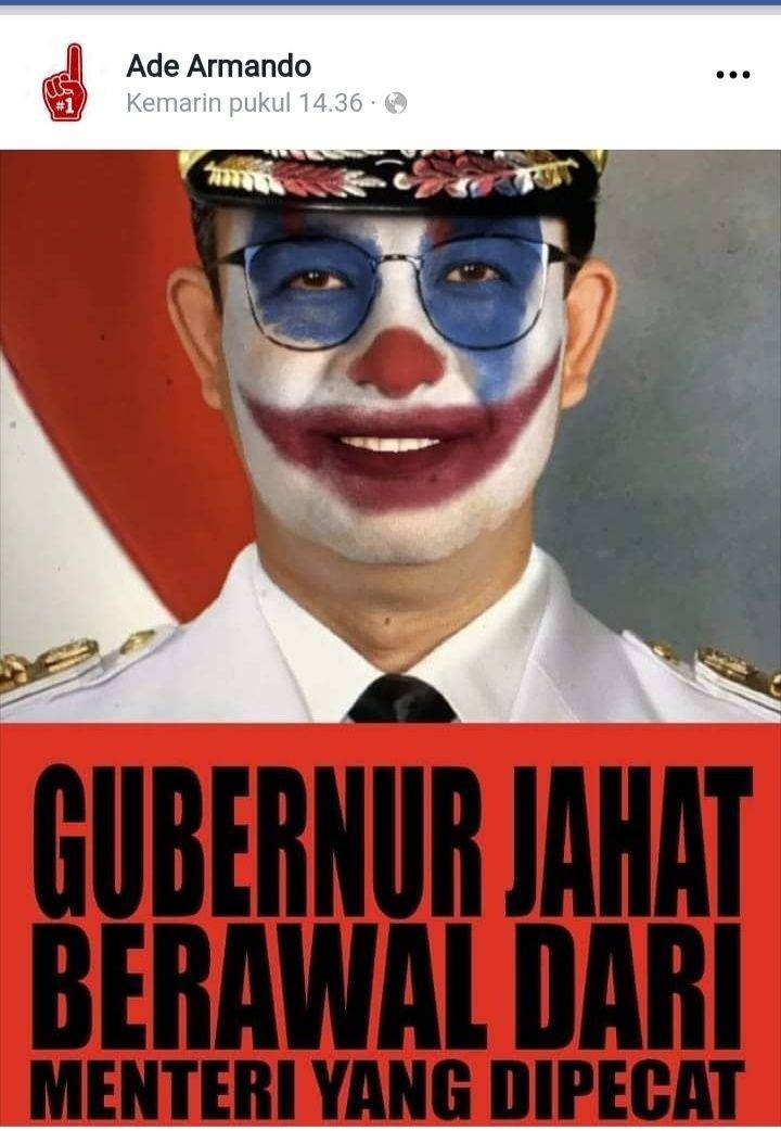 Ade Armando, Joker Anies Baswedan