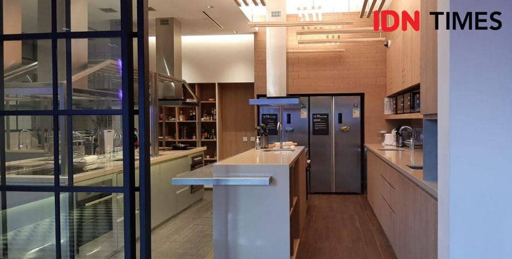 Dapur bersama Lyf Funan Singapura (IDN Times/Sunariyah)