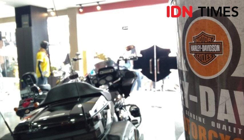 Aksesoris yang dijual di Galeri Harley Davidson Palembang/IDN Times/Sidratul muntaha