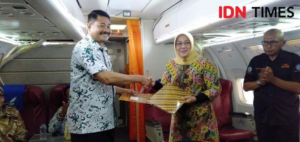 MoU antara SMK Penerbangan Techno Terapan dengan STTKD Yogyakarta. IDN Times/Daruwaskita