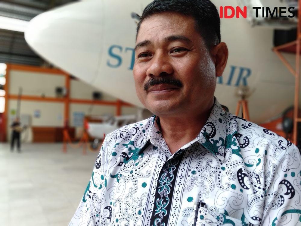 Kepala Sekolah SMK Penerbangan Techno Terapan Makasar, Sudirman Kadir. IDN Times/Daruwaskita