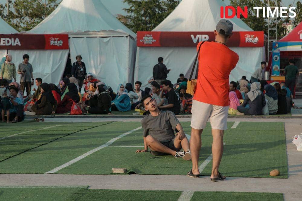 Pengunjung sedang berpose. IDN Times/Prila Arofani