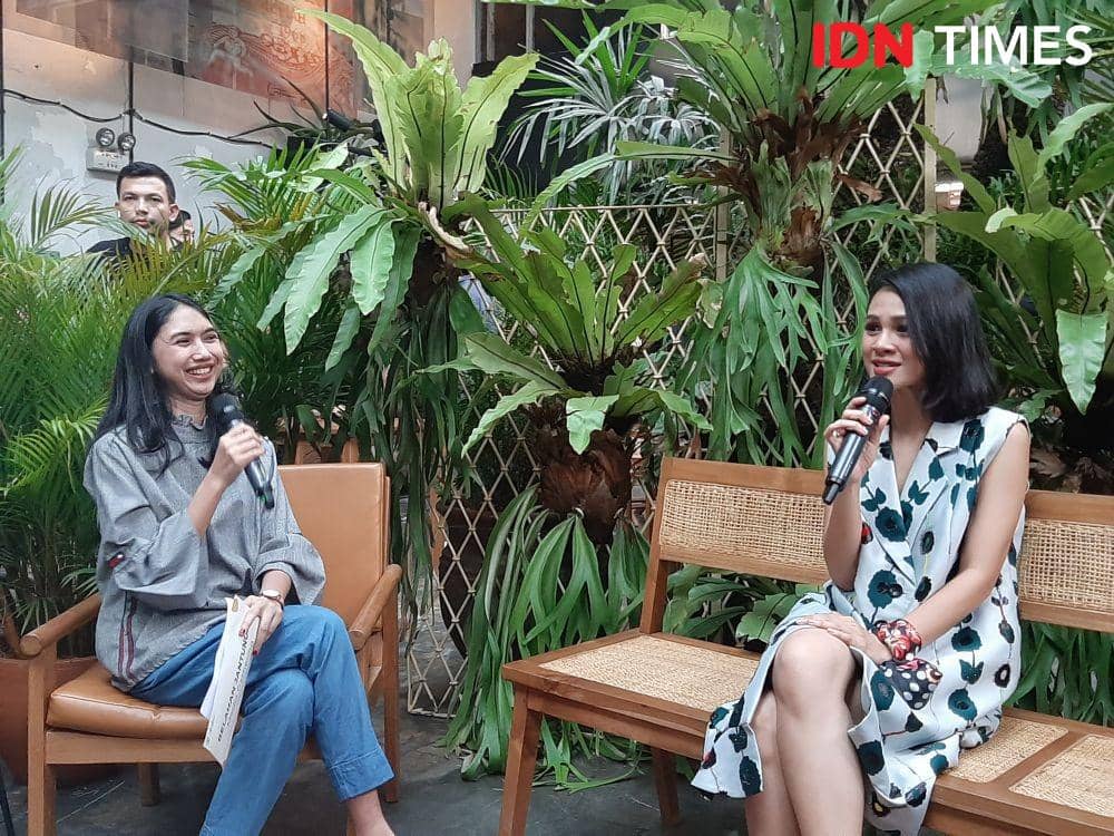 Andien Rilis Buku Belahan Jantungku. 4 November 2019. IDN Times/Klara Livia
