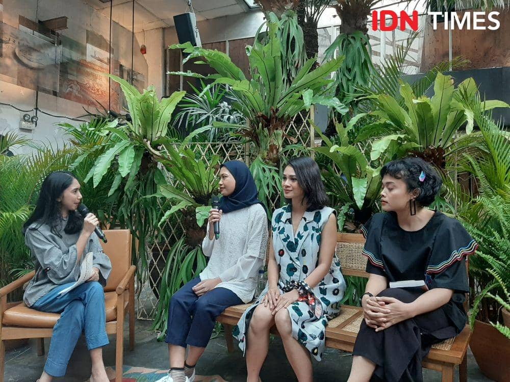 Andien Rilis Buku Belahan Jantungku. 4 November 2019. IDN Times/Klara Livia