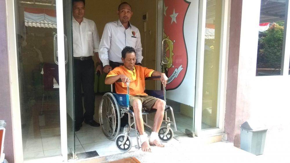 Pelaku RJ saat diamankan di Mapolres Lamongan. IDN Times/Imron