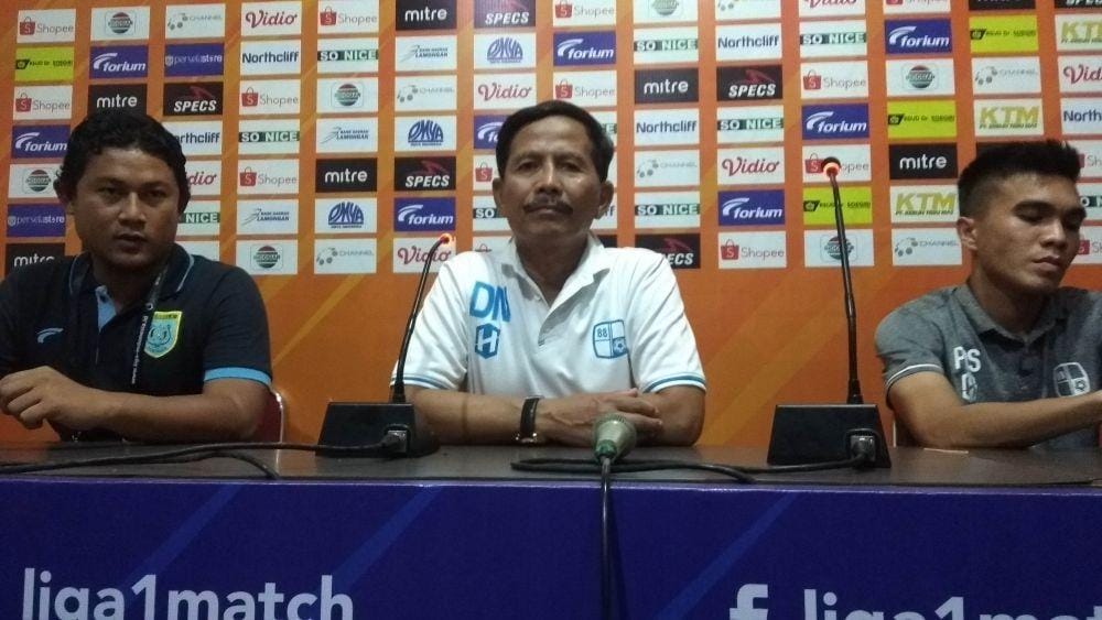 Pelatih Barito Putera Djajang Nurjaman, mengaku puas usai timnya menahan imbang tuan rumah 1-1. IDN Times/Imron