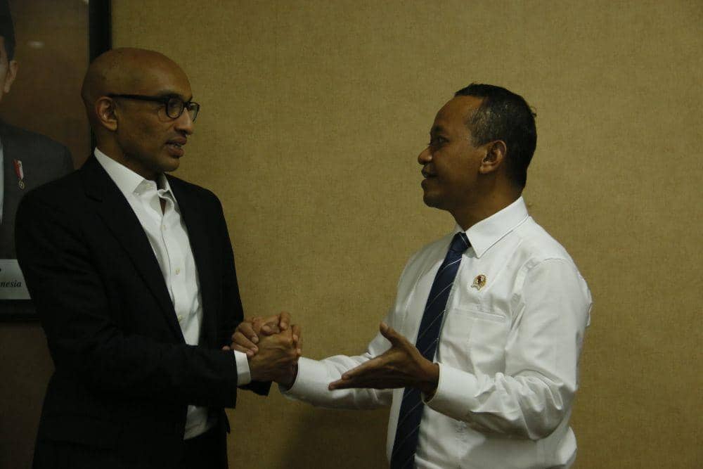 (Dubes Singapura Anil Kumar Nayar bertemu Kepala BKPM Bahlil Lahadalia di kantor BKPM, Jakarta, Kantor BKPM, Jakarta, Senin 4 November 2019) Dok.IDN Times/Istimewa