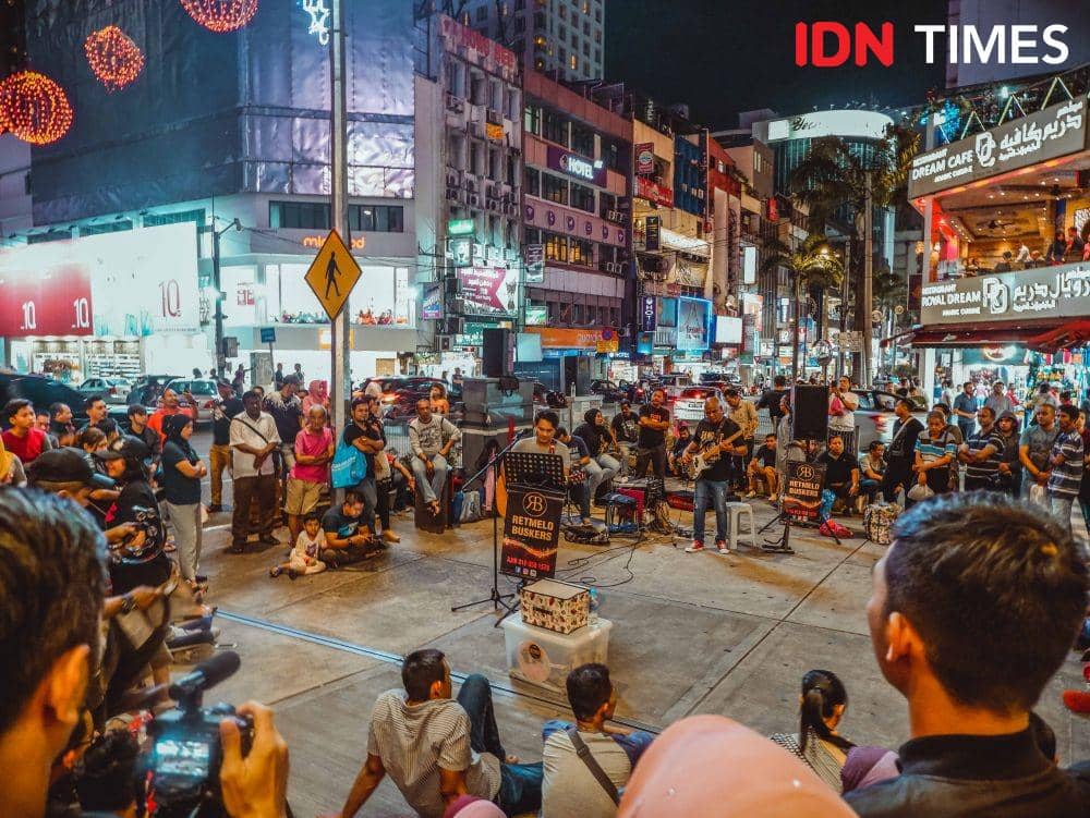 Suasana malam di kawasan Bukit Bintang, Malaysia. IDN Times/Reza Iqbal