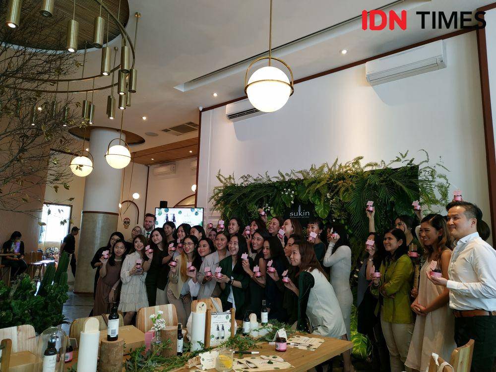 Launching Sukin Skincare di Jakarta. 5 November 2019. IDN Times/Syarifah Noer Aulia