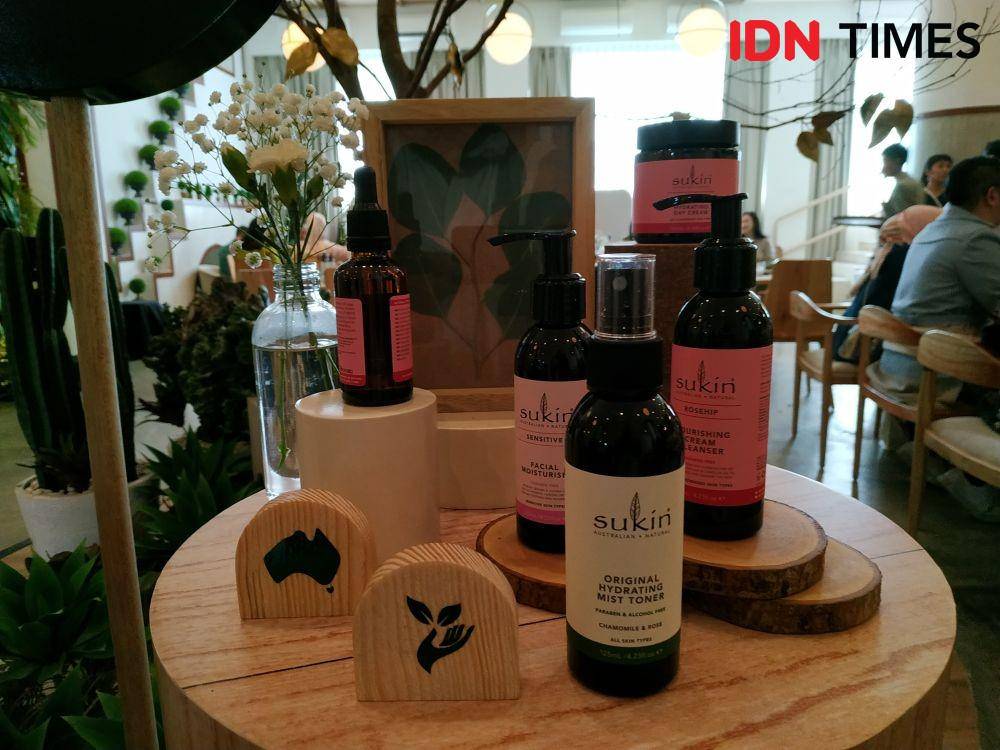Launching Sukin Skincare di Jakarta. 5 November 2019. IDN Times/Syarifah Noer Aulia