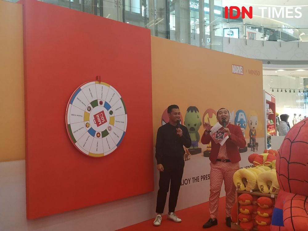 Wheel of Fortune dalam Miniso Fans Festival 2019. 5 November 2019. IDN Times/Klara Livia