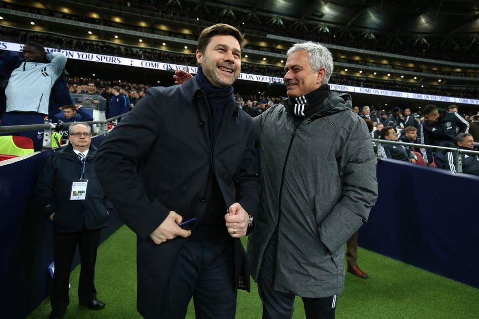 Mourinho dan Pochettino kala keduanya masih menangani Spurs dan Manchester United. standard.co.uk