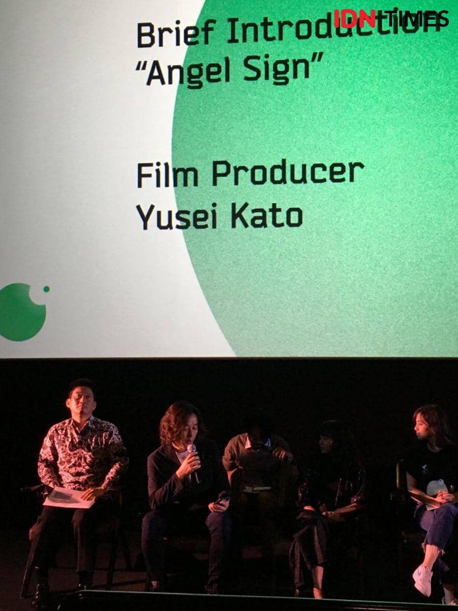 Yusei Kato selaku produser angel sign dalam press conference di CGV Grand Indonesia.5 November 2019.IDN Times/Nur Malika