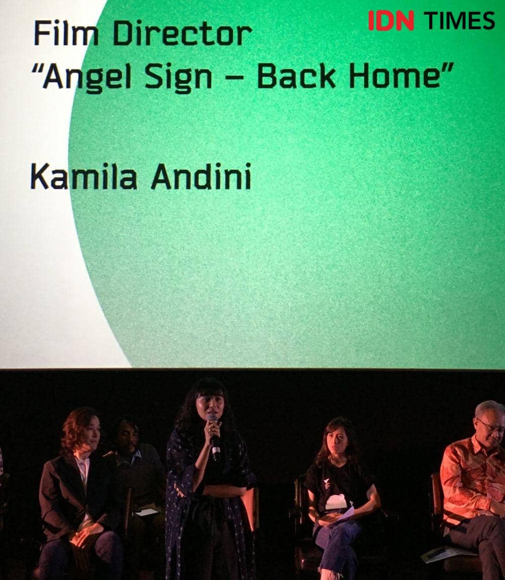 Kamila Andini selaku film producer angel sign dalam press conference di CGV Grand Indonesia.5 November 2019.IDN Times/Nur Malika