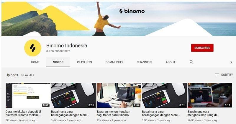 youtube.com/Binomo Indonesia