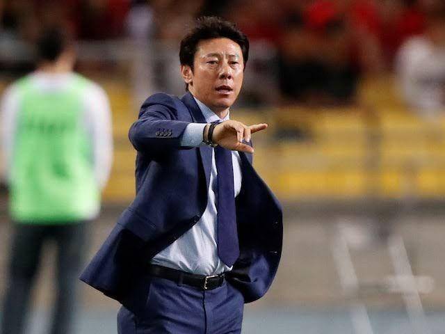 Pelatih asal Korea Selatan, Shin Tae-yong, kala memimpin Timnas Korea Selatan. sportmole.com