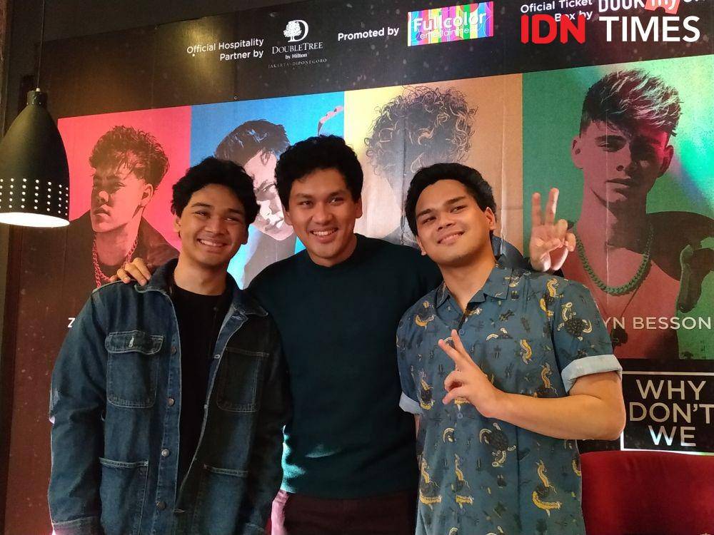The Overtunes sebagai opening act konser tur Why Don't We dalam acara press conference. 7 November 2019. IDN Times/Nadia Umara