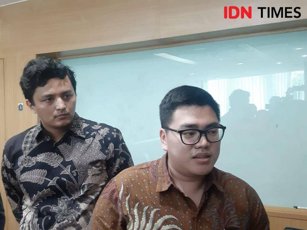 Anggara Wicitra dan Anthony Winza Probowo PSI (IDN Times/Gregorius Aryodamar P)