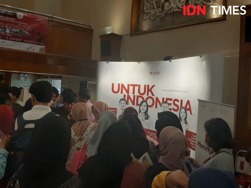 Booth LPDP dalam WISH Festival 2019. 8 November 2019. IDN Times/Klara Livia