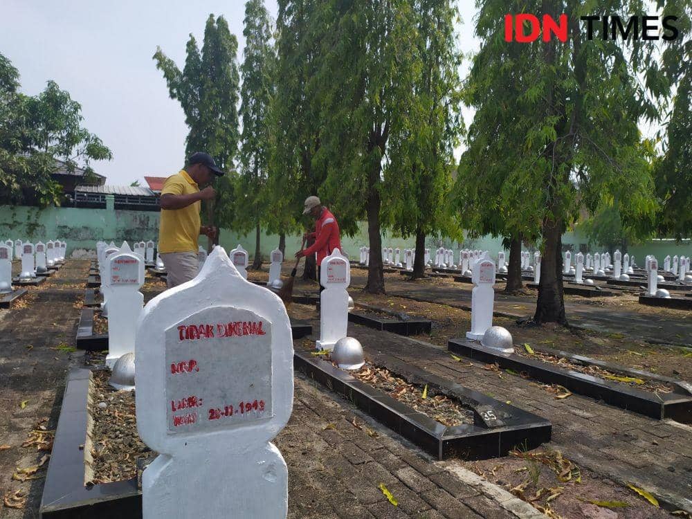 Jelang 10 November, TMP Ksatria Ksetra Siguntang Palembang Dipercantik