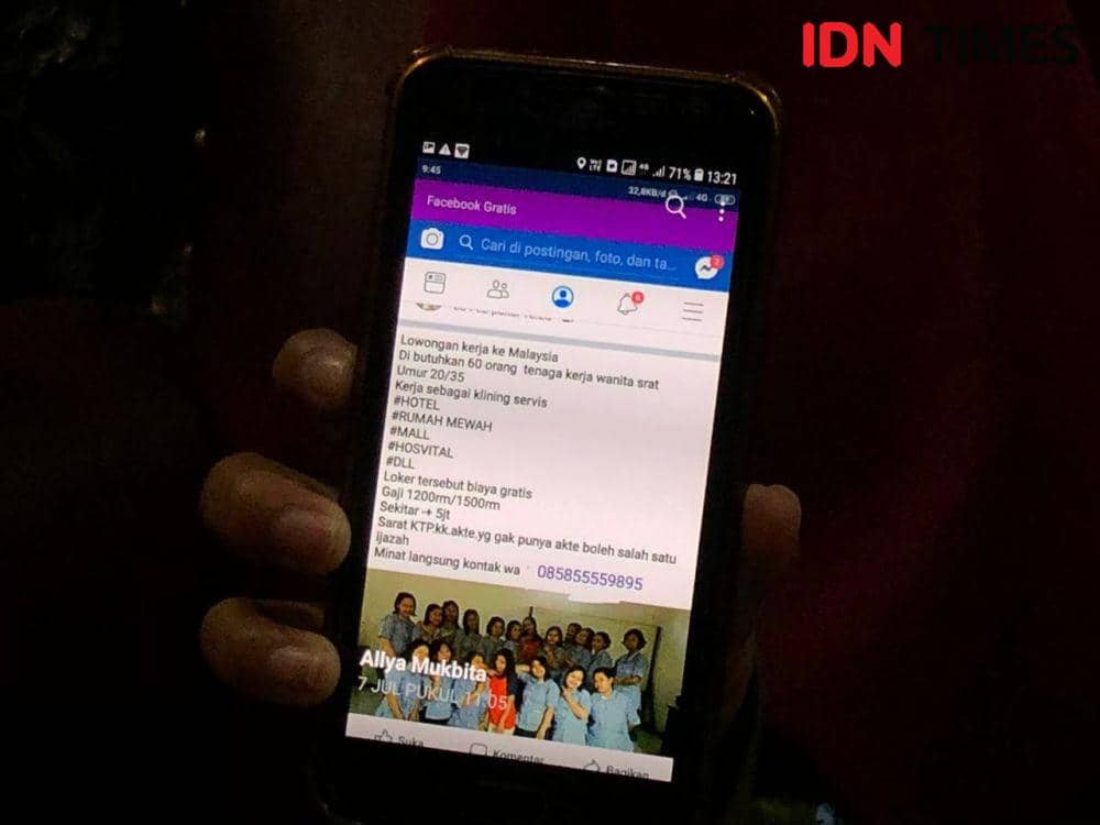 Tergiur loker dari Facebook (IDN Times/Rangga Erfizal)