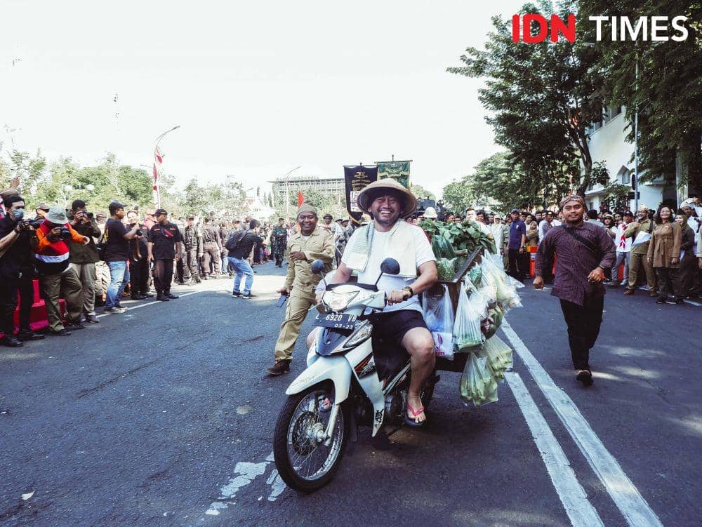 Suasana keseruan acara Parade Surabaya Juang 2019 (9 November 2019). IDN Times/Reza Iqbal