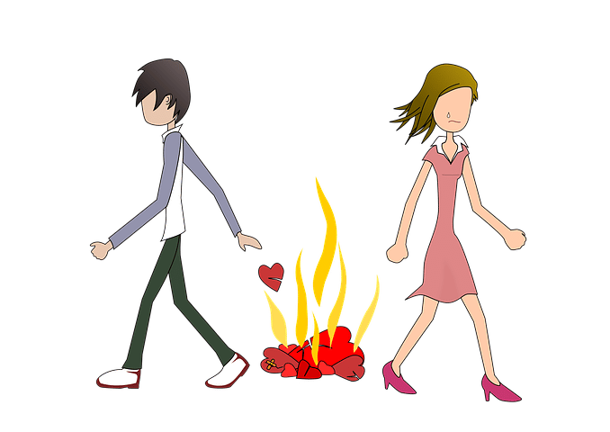 Ilustrasi patah hati. Pixabay/Pinterastudio