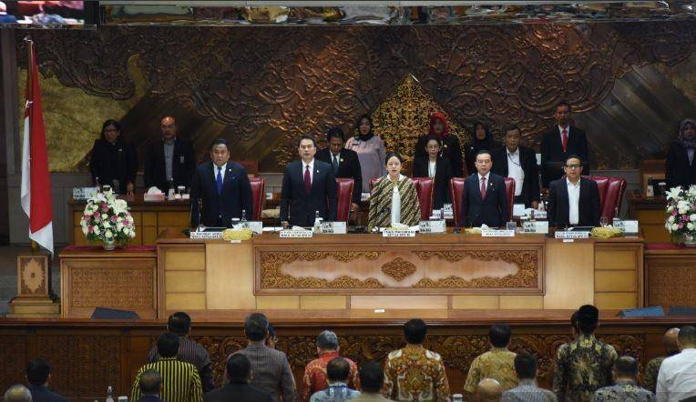 Rapat Paripurna DPR RI Ke-5 Masa Persidangan I Tahun Sidang 2019-2020 (Twitter/@DPR_RI)