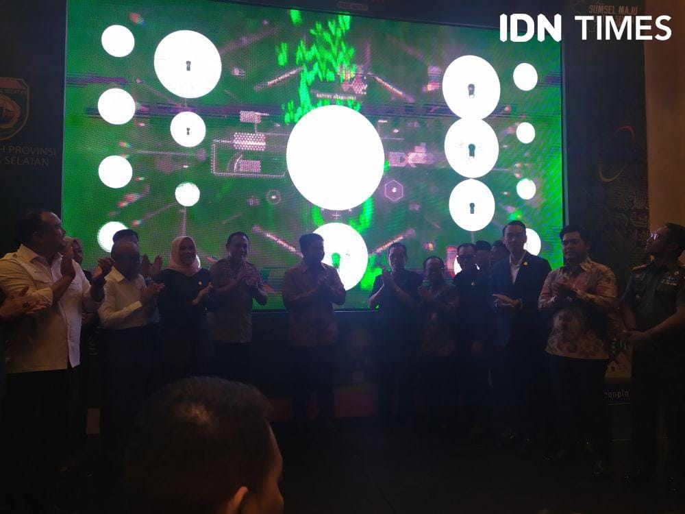 Kegiatan Launching Internet Desa dan Web Desa "Sumsel Maju Untuk Semua" Di Ballroom Hotel Novotel Palembang, Senin (11/11) (IDN Times/Feny Maulia Agustin)