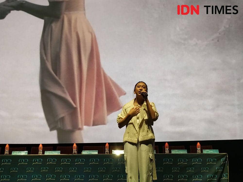 Adiva sebagai pengisi original soundtrack film "Habibie & Ainun 3" di Jakarta. 11 November 2019.IDN Times/Nadia Umara