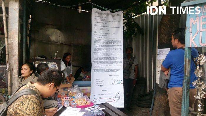 Kondisi salah satu kios yang akan digusur di Gondomanan Yogyakarta, 11 November 2019. IDN Times/Pito Agustin Rudiana