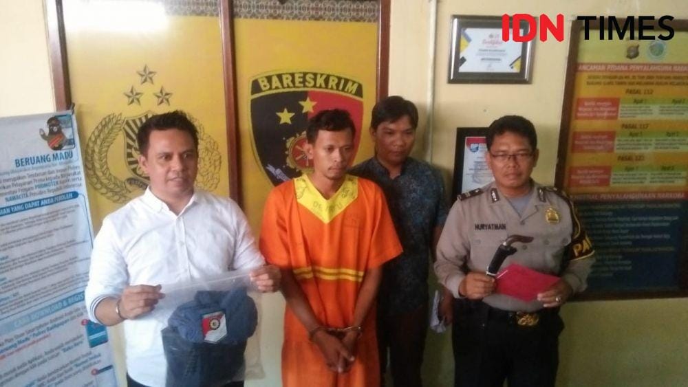 Polres Balikpapan menggelar konferensi pers terkait kasus pembunuhan selingkuhan di Mapolres Balikpapan, Senin (11/11) siang. IDN Times/Surya Aditya