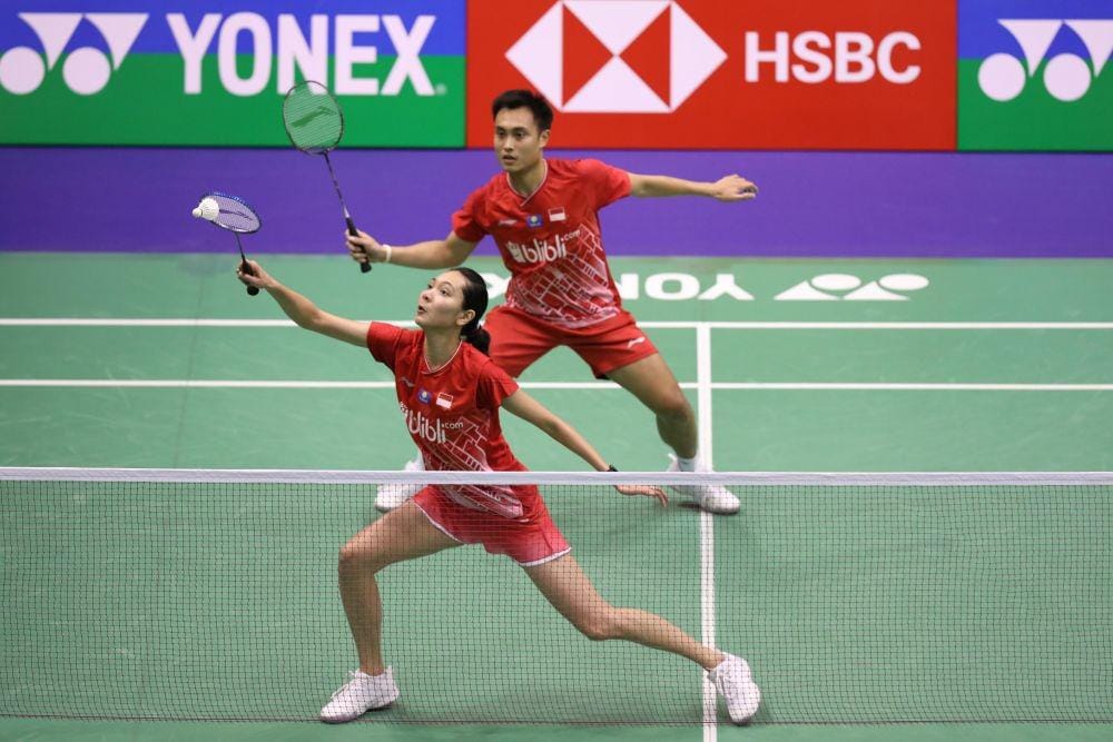 Aksi Hafiz/Gloria di babak pertama Hong Kong Open 2019, Rabu (13/11) lalu. IDN Times/PBSI