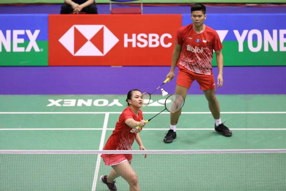 Praveen Jordan/Melati Daeva beraksi di turnamen Hong Kong Open 2019. IDN Times/PBSI