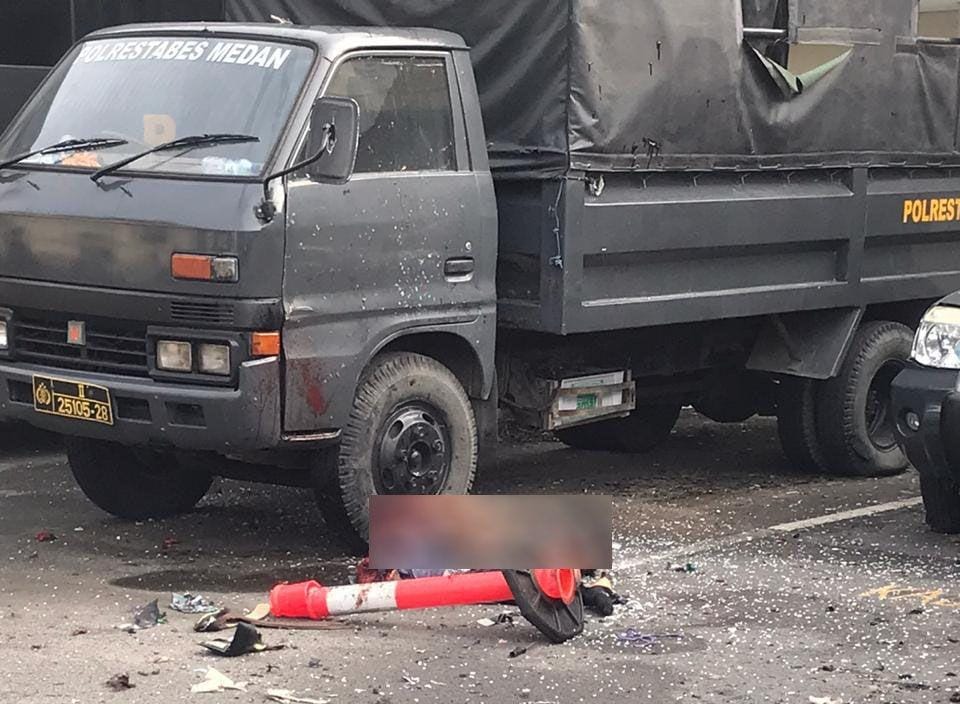 Ledakan bom di Polrestabes Medan (Dok. IDN Times/Istimewa)