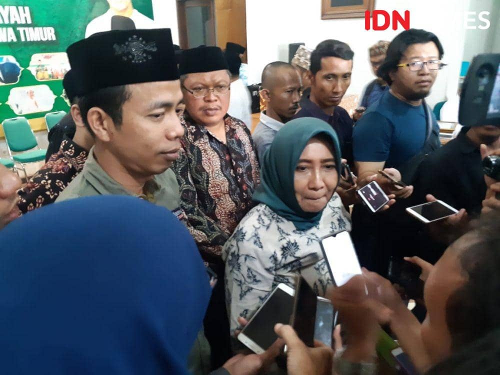 Wakil Ketua DPW PKB Jatim, Anik Maslachah saat di Kantor PWNU Jatim, Selasa (12/11). IDN Times/Ardiansyah Fajar