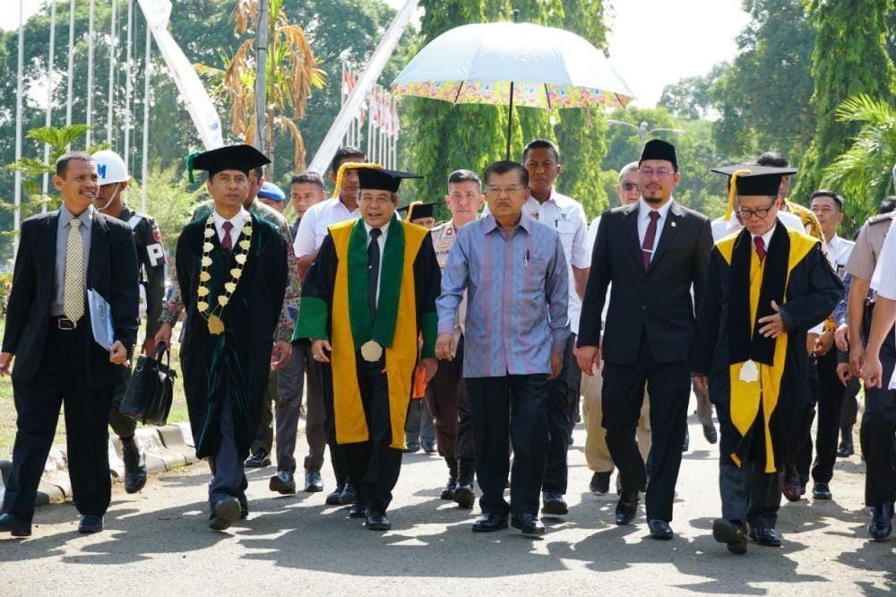 (Mantan Wapres RI, Jusuf Kalla hadi di UIN Makassar, Rabu, 13 November 2019) Aan Pranata/IDN Times