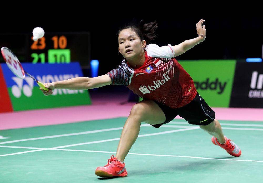 Ruselli Hartawan beraksi di ajang Hong Kong Open 2019, Kamis (14/11). Bwfbadminton.com