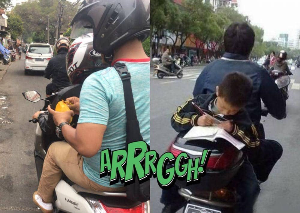 Kupas Mangga dan 8 Kegiatan Ngaco yang Dilakukan saat Dibonceng Motor