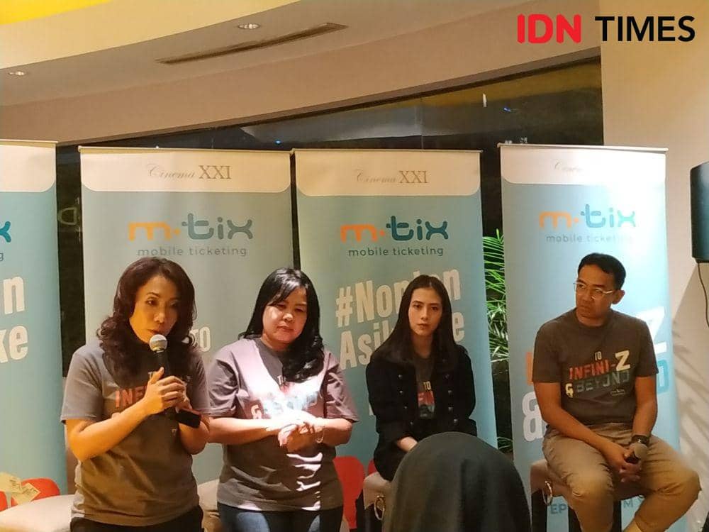 Suasana saat Cinema XXI meluncurkan e-voucher dan pembelian F&B, di Epicentrum, Jakarta, pada 13 November. IDN Times/Erfah Nanda