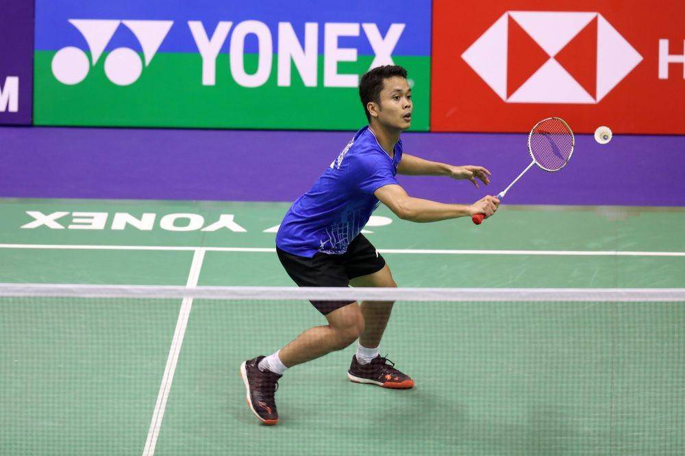 Anthony Sinisuka Ginting saat bertanding di babak kedua Hong Kong Open 2019 pada Kamis (14/11) | IDN Times/PBSI