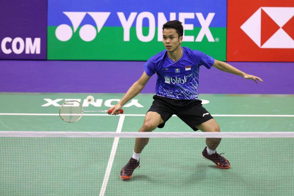 Anthony Sinisuka Ginting saat bertanding di babak kedua Hong Kong Open 2019 pada Kamis (14/11) | IDN Times/PBSI