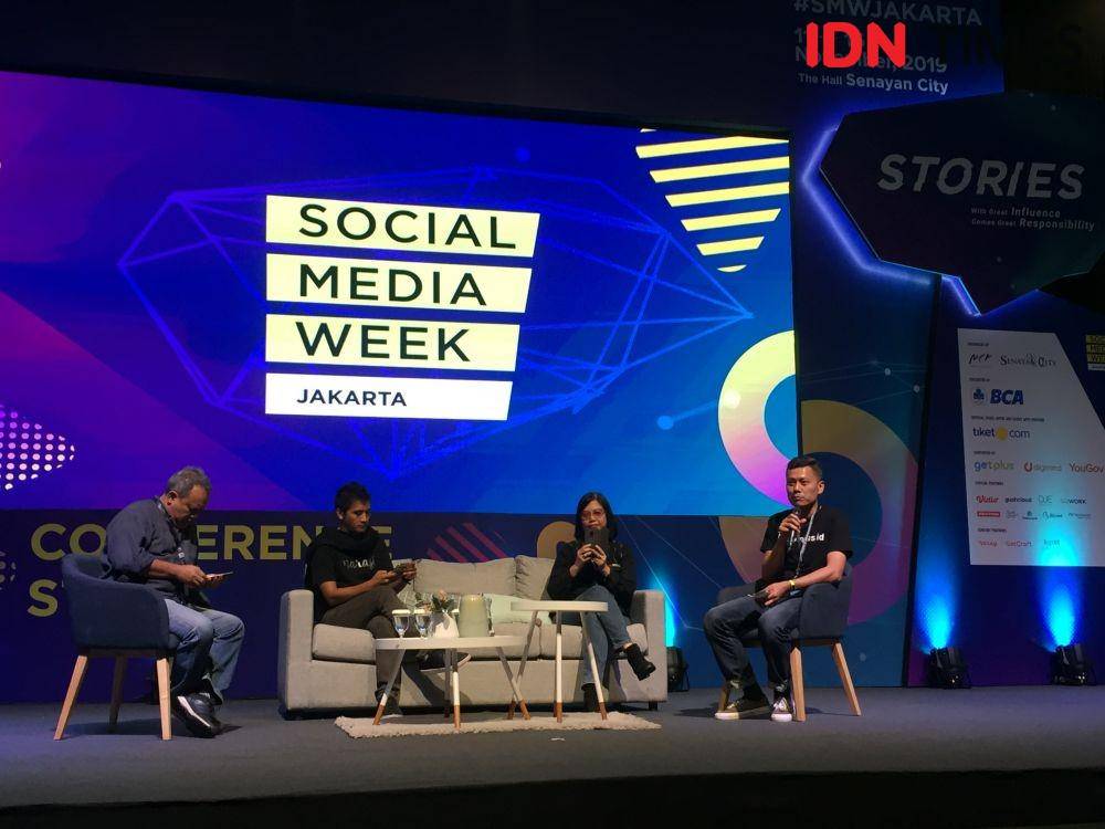 Diskusi Social Media Week di Senayan City, Kamis (14/11). IDN Times/Vamela Aurina