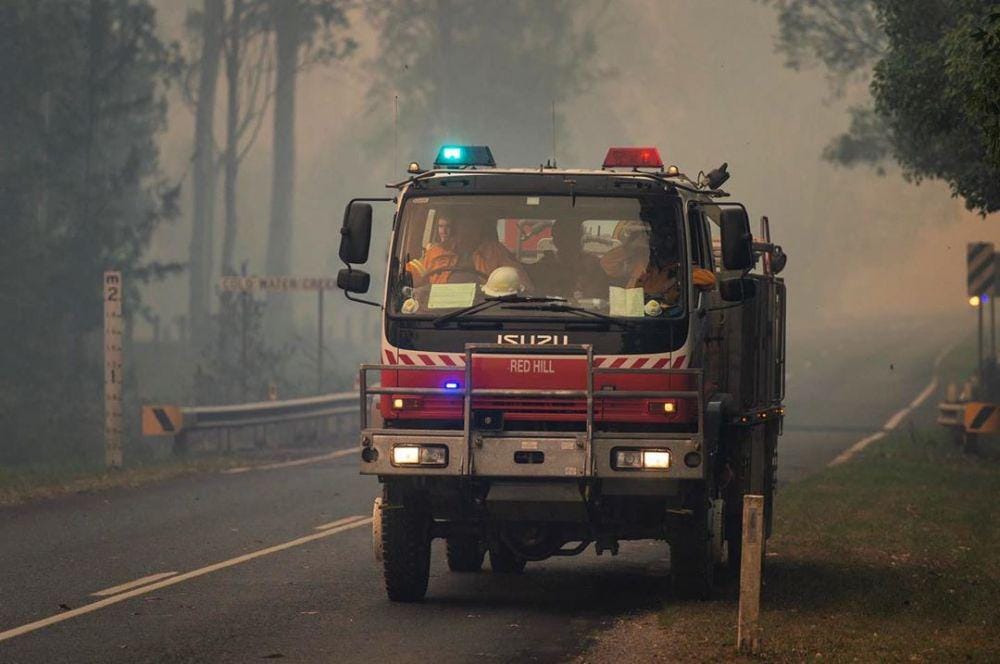 Mobil pemadam kebakaran. Instagram.com/nswrfs/Wolter Peeters