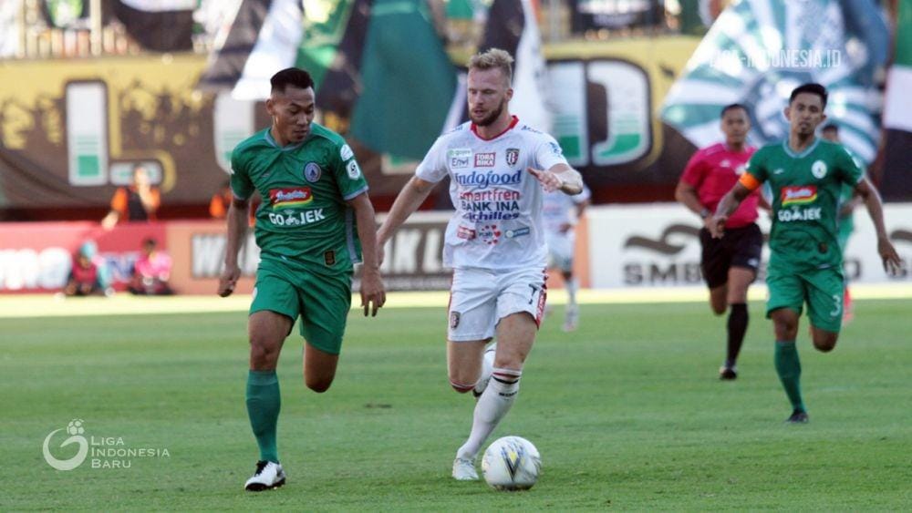 Gelandang bali United, Melvin Platje yang tampil baik untuk timnya di Liga 1 2019. liga-indonesia.id