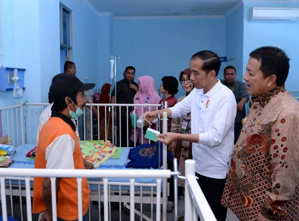 (Presiden Jokowi sidak pelayanan BPJS di RSUD Abdul Moeloek Bandar Lampung, Jumat 15 November 2019) Dok.IDN Times/Biro Pers Kepresidenan